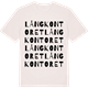 Vintage White t-shirt med Långkontoret ordlek t-shirt