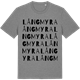 Mid Heather Gray t-shirt med Långmyra ordlek t-shirt