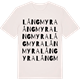 Vintage White t-shirt med Långmyra ordlek t-shirt