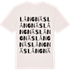 Vintage White t-shirt med Långnäs ordlek t-shirt
