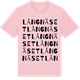 Pink Cotton t-shirt med Långnäset ordlek t-shirt