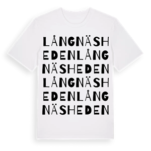 Långnäsheden ordlek t-shirt – ekologisk bomull t-shirt från Pinshirt