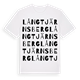 Långtjärnsberg ordlek t-shirt