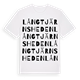 Långtjärnsheden ordlek t-shirt