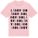 Pink Cotton t-shirt med Långvind ordlek t-shirt