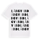White t-shirt med Långvind ordlek t-shirt