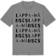 Mid Heather Gray t-shirt med Lappa-Månses ordlek t-shirt