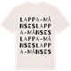 Vintage White t-shirt med Lappa-Månses ordlek t-shirt