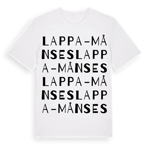 Lappa-Månses ordlek t-shirt – ekologisk bomull t-shirt från Pinshirt