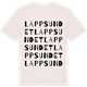 Vintage White t-shirt med Lappsundet ordlek t-shirt