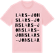Pink Cotton t-shirt med Lars-Jons ordlek t-shirt