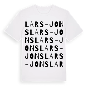 Lars-Jons ordlek t-shirt – ekologisk bomull t-shirt från Pinshirt