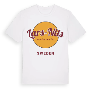 Lars-Nils cirkel t-shirt – ekologisk bomull t-shirt från Pinshirt