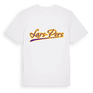 Lars-Pers baseball t-shirt – ekologisk bomull t-shirt från Pinshirt