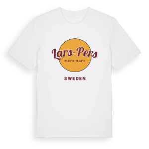 Lars-Pers cirkel t-shirt – ekologisk bomull t-shirt från Pinshirt
