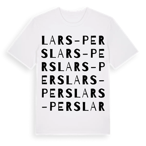 Lars-Pers ordlek t-shirt – ekologisk bomull t-shirt från Pinshirt