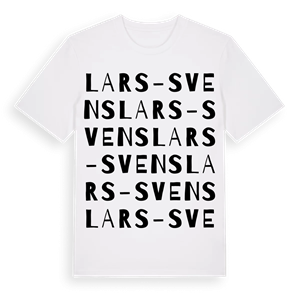 Lars-Svens ordlek t-shirt – ekologisk bomull t-shirt från Pinshirt