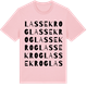 Pink Cotton t-shirt med Lassekrog ordlek t-shirt