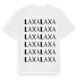 White t-shirt med Laxa ordlek t-shirt