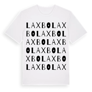 Laxbo ordlek t-shirt – ekologisk bomull t-shirt från Pinshirt