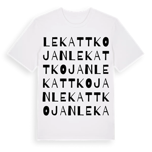 Lekattkojan ordlek t-shirt – ekologisk bomull t-shirt från Pinshirt