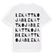 Lekattkojan ordlek t-shirt