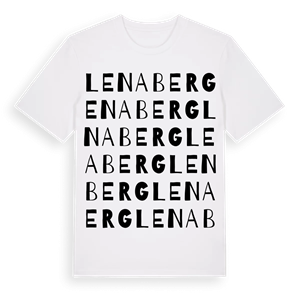 Lenaberg ordlek t-shirt – ekologisk bomull t-shirt från Pinshirt