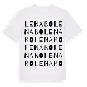 Lenabo ordlek t-shirt – ekologisk bomull t-shirt från Pinshirt