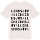 Vintage White t-shirt med Lennsjövallen ordlek t-shirt