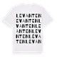 White t-shirt med Levanten ordlek t-shirt