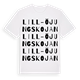 White t-shirt med Lill-Öjungskojan ordlek t-shirt