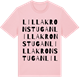 Pink Cotton t-shirt med Lilla Kronstugan ordlek t-shirt