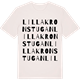 Vintage White t-shirt med Lilla Kronstugan ordlek t-shirt