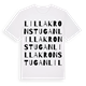 Lilla Kronstugan ordlek t-shirt
