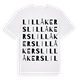 Lillåkers ordlek t-shirt