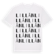 White t-shirt med Lillån ordlek t-shirt