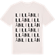 Vintage White t-shirt med Lillån ordlek t-shirt