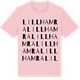 Pink Cotton t-shirt med Lillhamra ordlek t-shirt