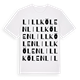 White t-shirt med Lillkölen ordlek t-shirt