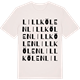 Vintage White t-shirt med Lillkölen ordlek t-shirt
