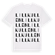 White t-shirt med Lillkullen ordlek t-shirt