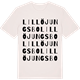 Vintage White t-shirt med Lillöjungsbo ordlek t-shirt
