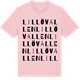 Pink Cotton t-shirt med Lillövallen ordlek t-shirt