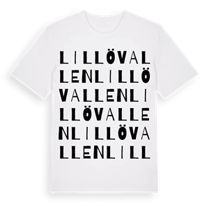 Lillövallen ordlek t-shirt – ekologisk bomull t-shirt från Pinshirt