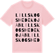 Pink Cotton t-shirt med Lillskogshedekojan ordlek t-shirt