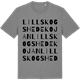 Mid Heather Gray t-shirt med Lillskogshedekojan ordlek t-shirt