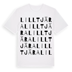Lilltjära ordlek t-shirt – ekologisk bomull t-shirt från Pinshirt