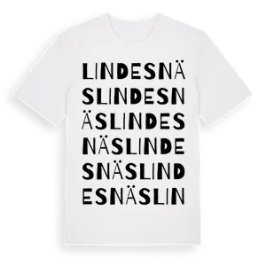 Lindesnäs ordlek t-shirt – ekologisk bomull t-shirt från Pinshirt