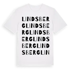 Lindsberg ordlek t-shirt – ekologisk bomull t-shirt från Pinshirt