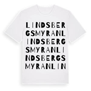 Lindsbergsmyran ordlek t-shirt – ekologisk bomull t-shirt från Pinshirt